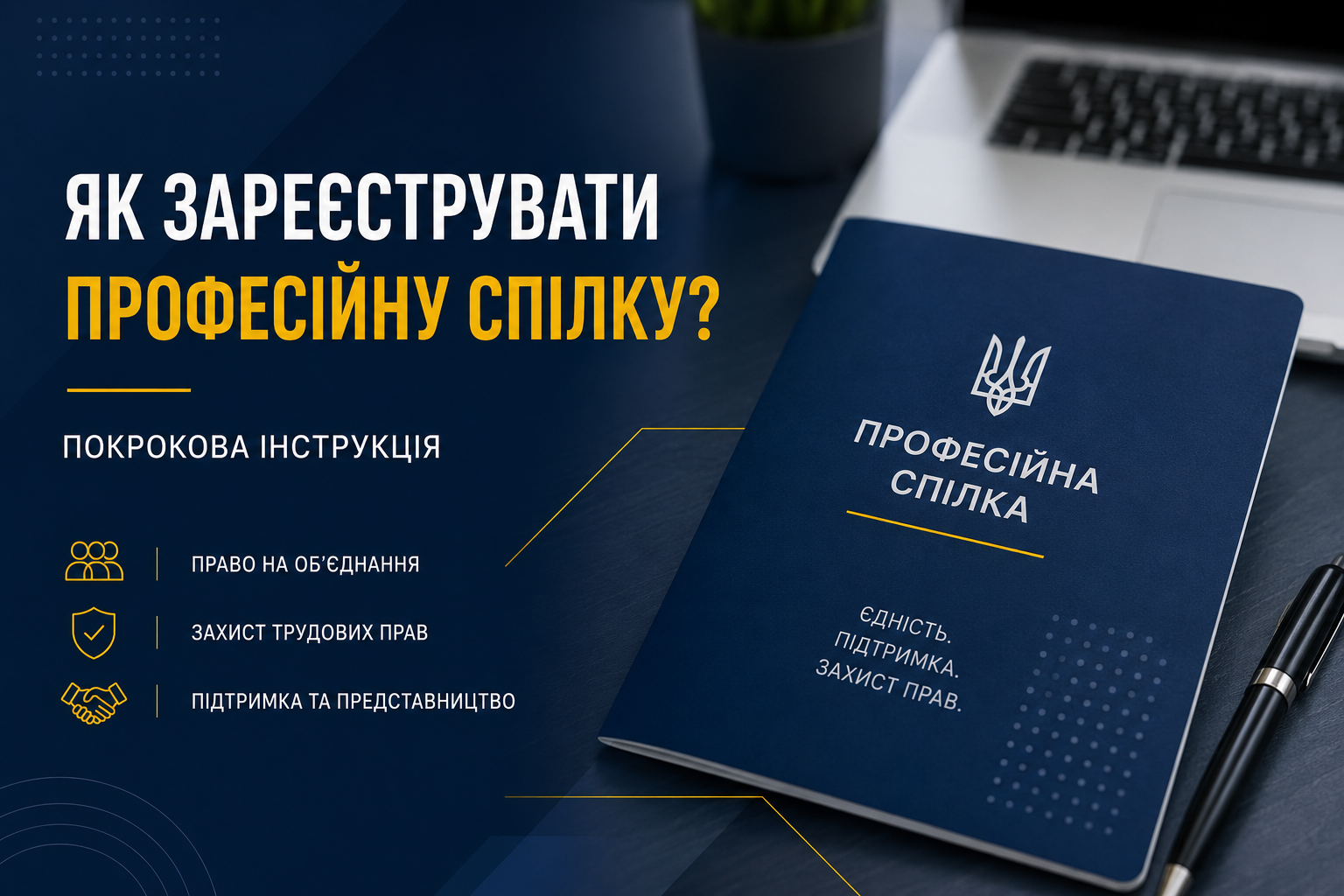 Як зареєструвати професійну спілку: покрокова інструкція
