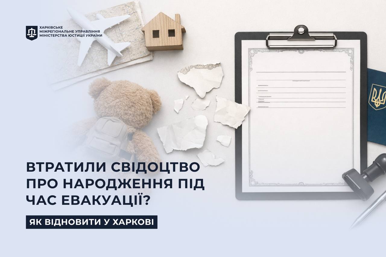 Втратили свідоцтво про народження під час евакуації? Як відновити у Харкові